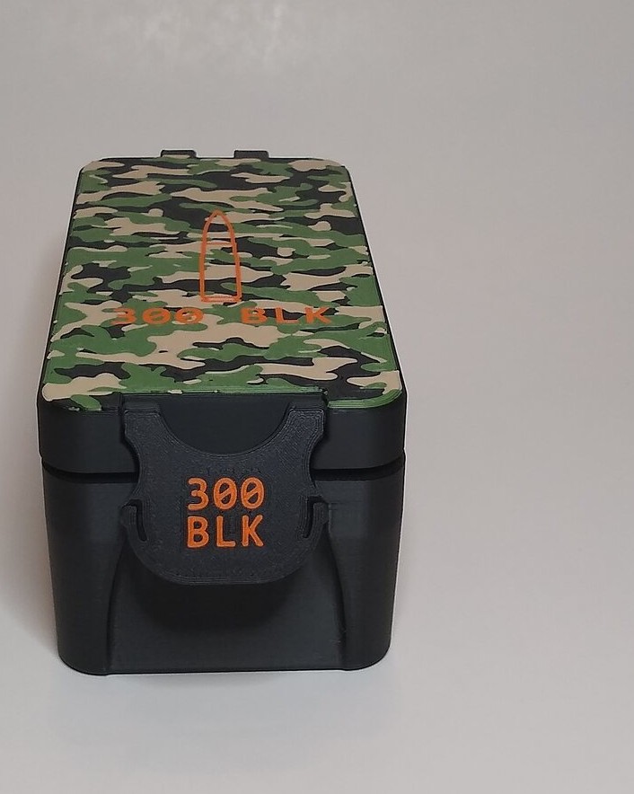 BRT 300 BLK Woodland Camo / Black Base box closed