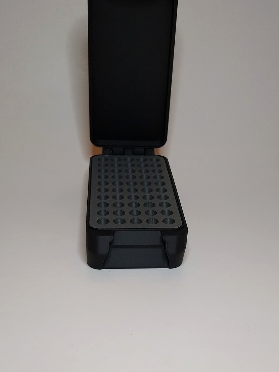 BRT .357 Magnum Black / OD Green box open showing fitted insert