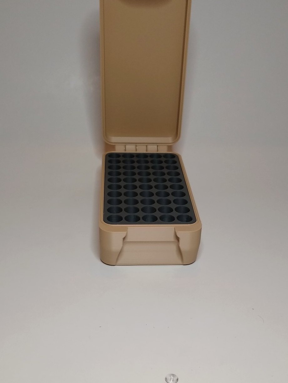 BRT .44 Magnum FDE box open showing fitted insert
