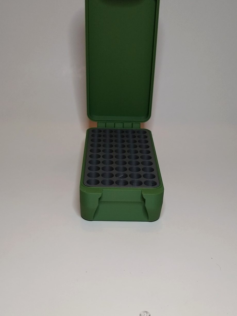BRT .44 Magnum OD Green box open showing fitted insert