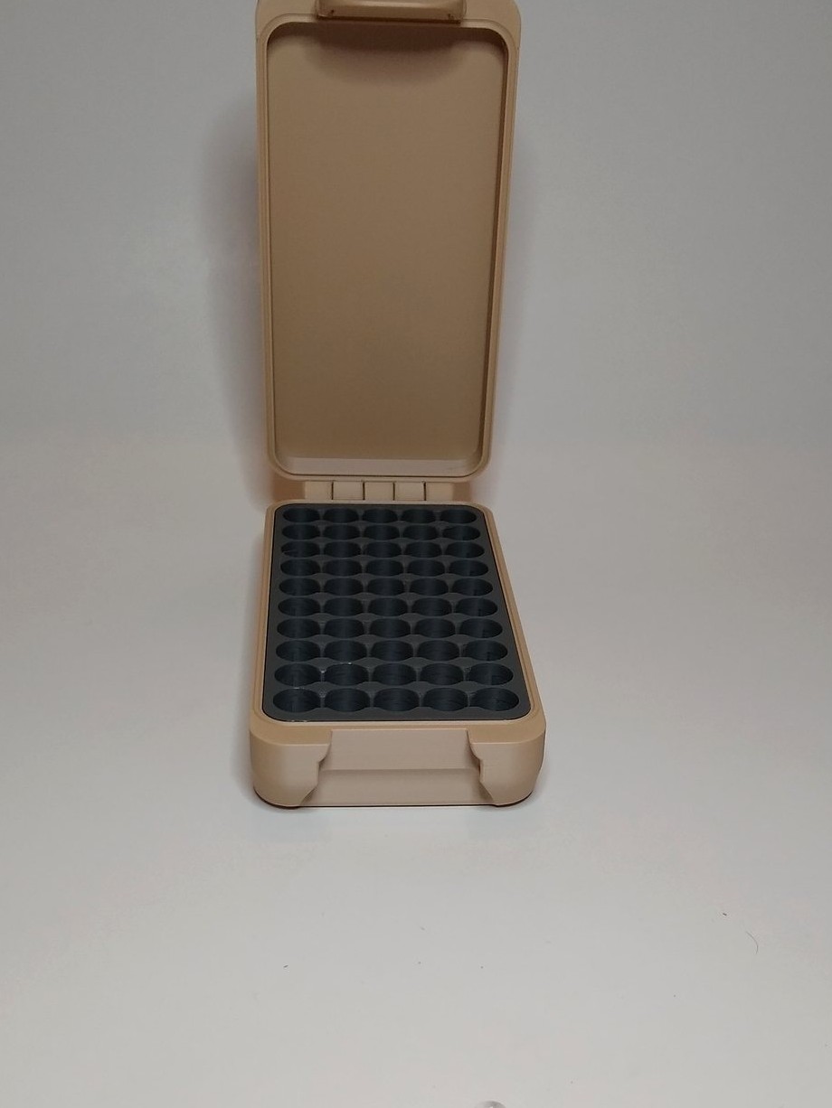 BRT .45 ACP FDE box open showing fitted insert