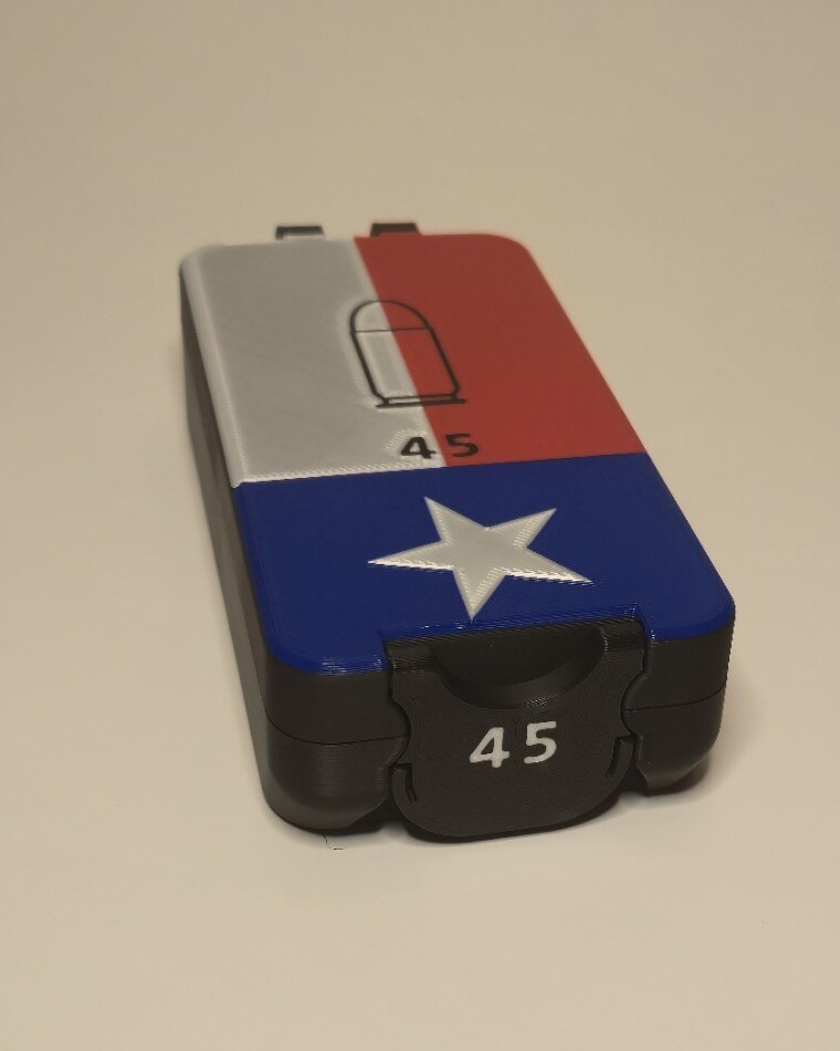 BRT .45 ACP Texas Flag box closed