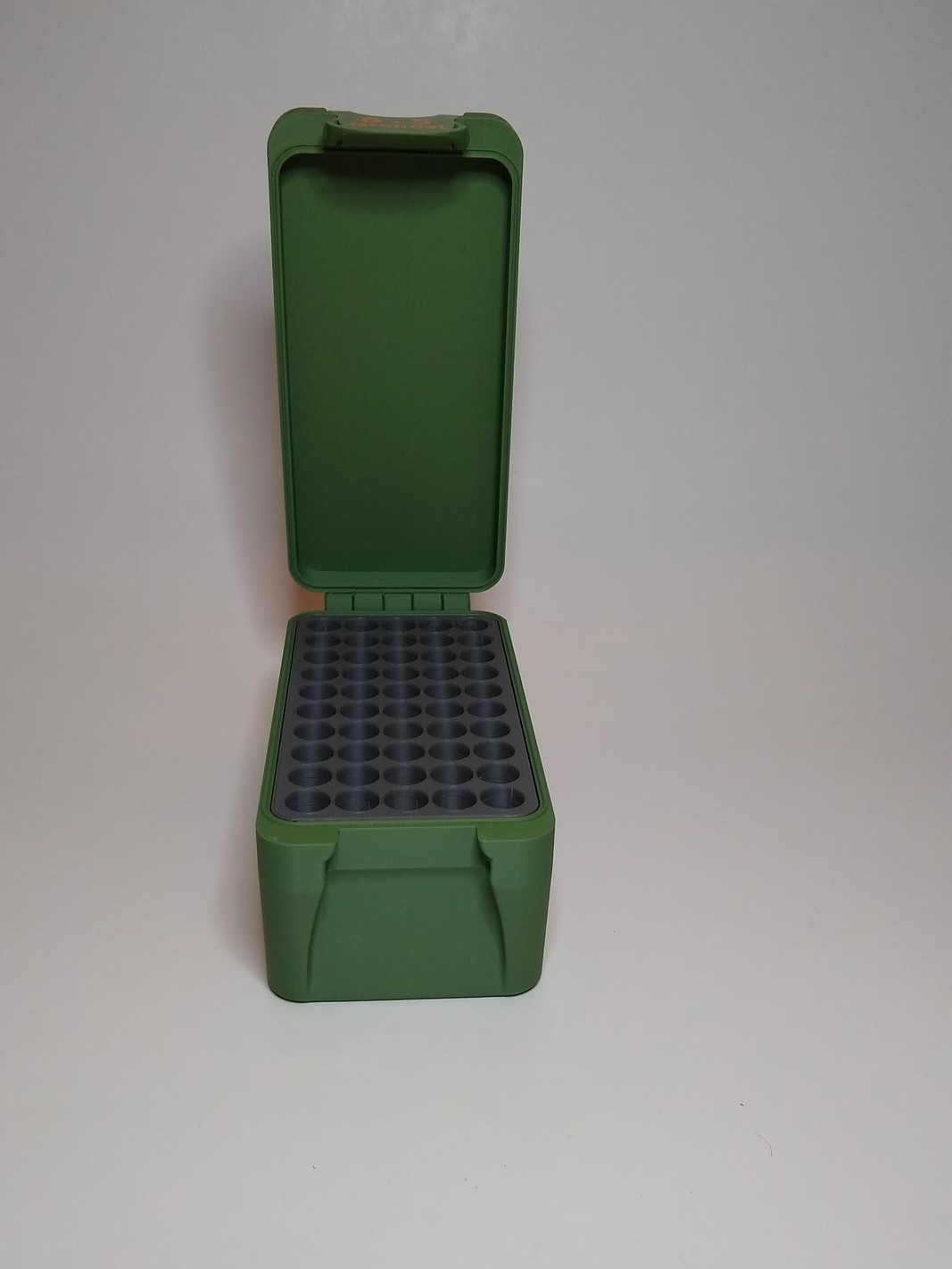 BRT 6.5 Grendel Woodland Camo / OD Base box open showing fitted insert