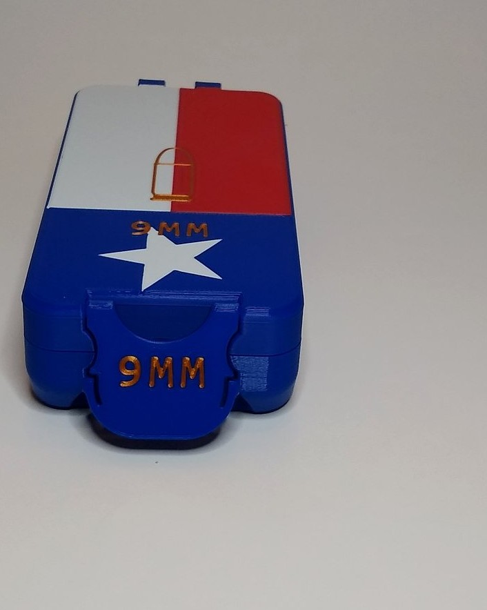BRT 9mm Texas Flag box closed