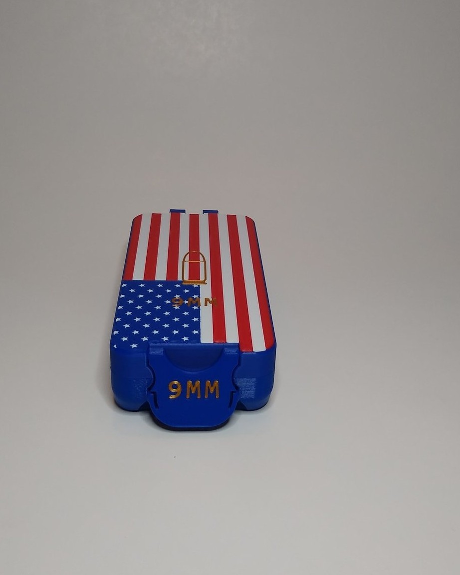 BRT 9mm American Flag box closed