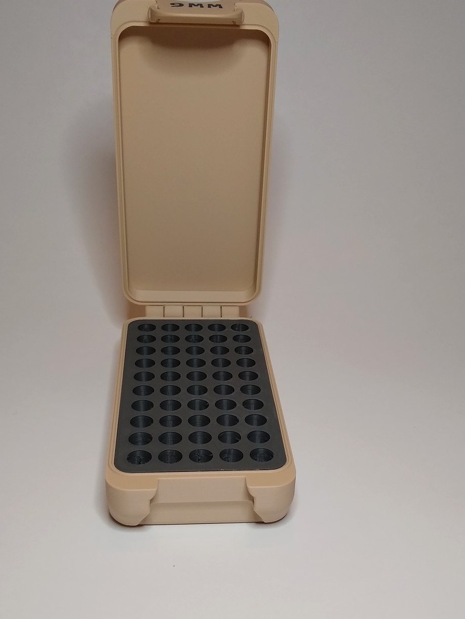 BRT 9mm FDE box open showing fitted insert