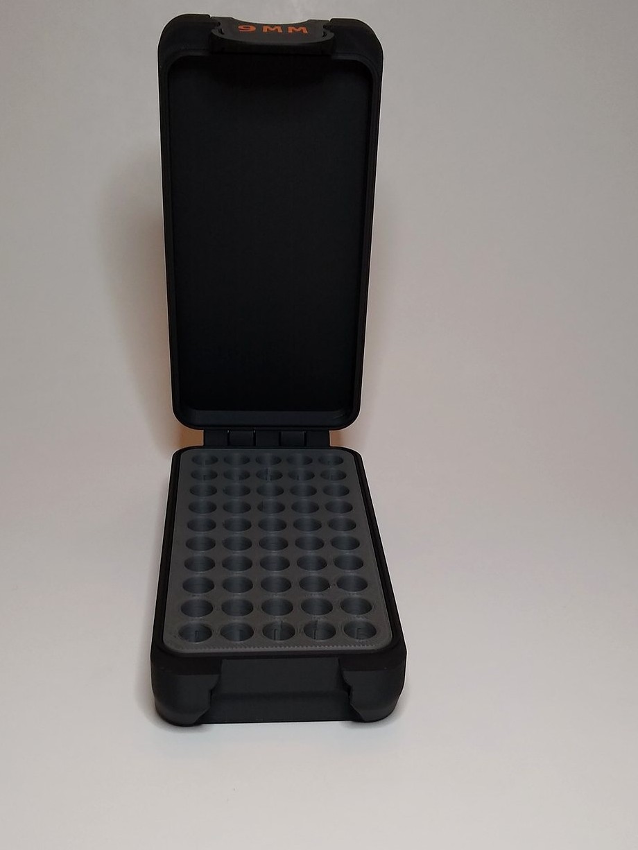 BRT 9mm Black / Orange box open showing fitted insert